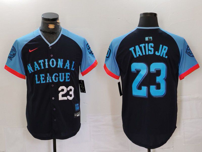 Men San Diego Padres #23 Tatis jr Blue All star 2024 Nike MLB Jersey style 5->->